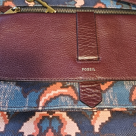Fossil Kinley Crossbody in Textile and Leather Combo - Picture 7 of 13